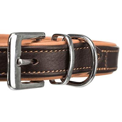 TRIXIE HONDENRIEM ACTIVE COMFORT VERSTELBAAR LEER BRUIN / LICHTBRUIN 200X2,5 CM - thumbnail
