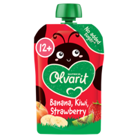 Olvarit 12m+ Banaan Kiwi Aardbei Knijpfruit - thumbnail