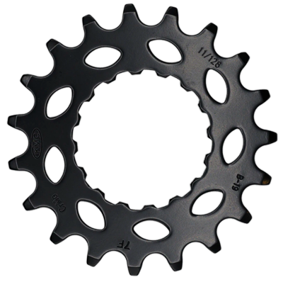 Tandwiel KMC Voor Bosch 19 CRO-MO Staal 11/128 inch - Zwart
