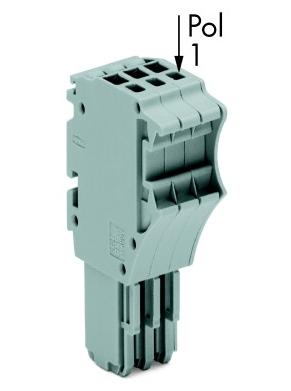 WAGO 2020-111 Connector, female Grijs 20 stuk(s)