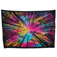 Authentiek Wandkleed Katoen Boomtoppen Kleurrijk (195 x 135 cm) - thumbnail