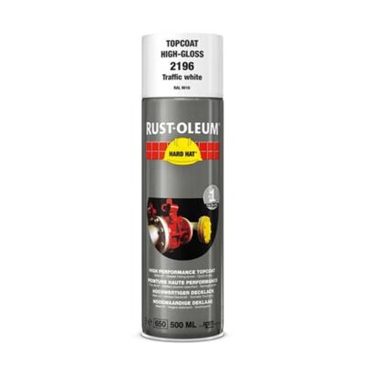 Rust-Oleum Hard hat® 2196 verkeerswit 500ml RAL9016 Rust-Oleum Hard hat® 2196 verkeerswit 500ml RAL9016