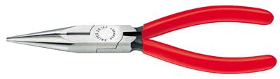 Knipex Platspitse Tang met Zijsnijder (Radiotang) | 160 mm Lengte | Kunststof Bekleed | Zwart Geatramenteerd - 25 01 160 SB