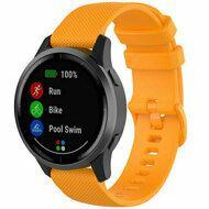 By Qubix - Compatible met Garmin Venu 2 / Garmin Venu 3 - Sportband met motief - Oranje - Compatible Garmin bandje - Bandbreedte: 22mm