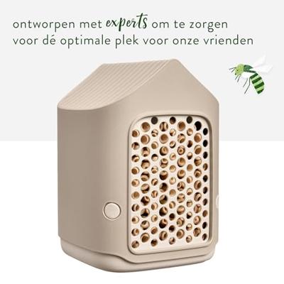 Insectenhotel cosy insect hotel d18 h23 cm paddenstoel beige bloempot elho - Elho