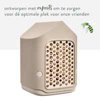Insectenhotel cosy insect hotel d18 h23 cm paddenstoel beige bloempot elho - Elho - thumbnail