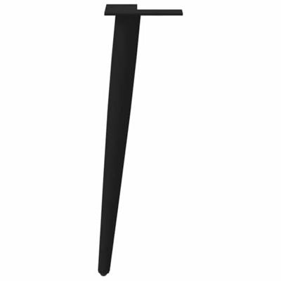 Salontafelpoten conische vorm 4 st 42-43 cm staal zwart