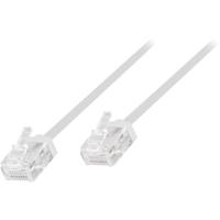 LogiLink CQ3081U RJ45 Netwerkkabel, patchkabel CAT 6A U/UTP 7.50 m Wit Extreem dun, Zeer flexibel, Vlambestendig, Halogeenvrij 1 stuk(s) - thumbnail