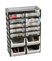Allit 458140 Opslagmagazijn VarioPlus Basic D 21 (b x h x d) 305 x 435 x 170 mm Zwart, Grijs, Geel 1 stuk(s) - thumbnail