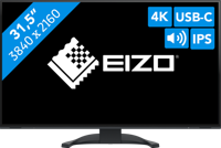 EIZO FlexScan EV3240X-BK Monitor 80 cm (31,5 inch) (USB-C (94W PD), DisplayPort, HDMI, USB-hub, RJ-45 LAN, KVM-schakelaar, 5ms reactietijd, 3840 x 2160 (4K UHD)) zwart - thumbnail