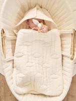 Engelennest KLEINE DINO van hydrofiel doek wit - thumbnail