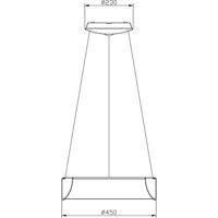 Deko Light 342122 Pendelleuchte, Sculptoris 45, warmweiß Plafondlamp Energielabel: G (A - G) 27 W Wit - thumbnail