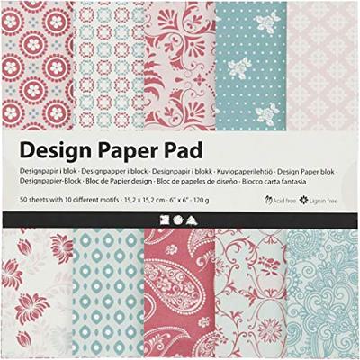 Creativ Company Design papierblok roze, 50 vellen