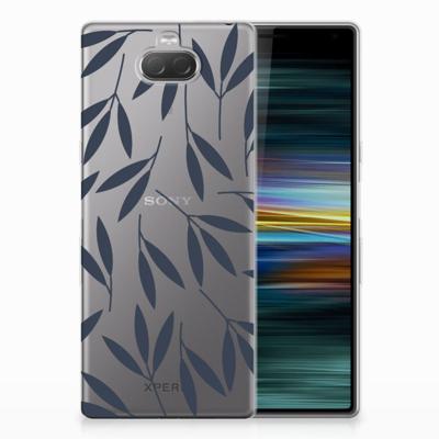 Sony Xperia 10 Plus TPU Case Leaves Blue Sony Xperia 10 Plus TPU Case Leaves Blue