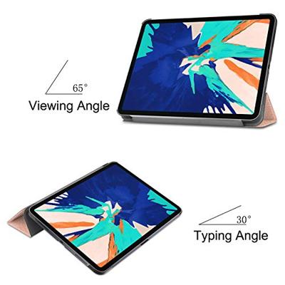 3-Vouw sleepcover hoes - iPad Pro 12.9 inch (2020) - Rose Goud 3-Vouw sleepcover hoes - iPad Pro 12.9 inch (2020) - Rose Goud