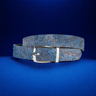 Blue Paisley Panther (Riem) Lureaux - Nette Riemen Voor Heren