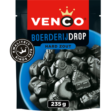 Venco Boerderijdrop Hard Zout 235 g bij Jumbo
