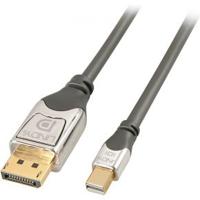 Mini DisplayPort naar DisplayPort-Adapter LINDY 36311 Grijs 1 m - thumbnail