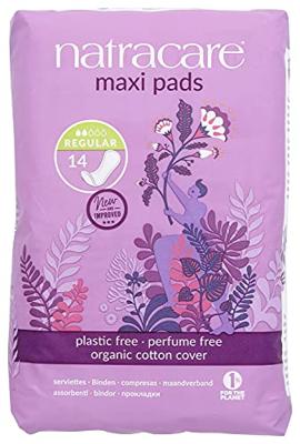 Natracare Maxi Pads Regular Maandverband 14st - thumbnail