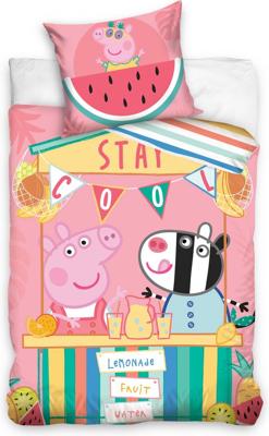 Peppa Pig Limonade Dekbedovertrek - 140x200 cm - 70 x 90 cm Peppa Pig Limonade Dekbedovertrek - 140x200 cm - 70 x 90 cm