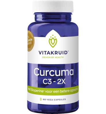 Vitakruid Curcuma C3-2X (95% curcuminoiden) met Bioperine 60 Vegetarische capsules