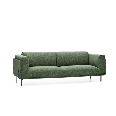 3-Zitsbank Fiji Donkergroen Stof