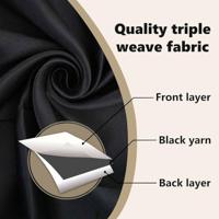 VidaXL Zwart-out gordijnen met ringen 2 pcs zwart 260 x 140 cm - thumbnail