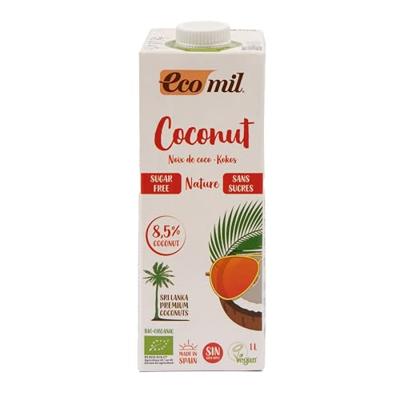 Ecomil Kokosmelk Nature Bio Suikervrij 1000 ml - thumbnail
