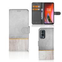 OnePlus Nord 2 5G | Book Style Case | Wood Concrete - thumbnail