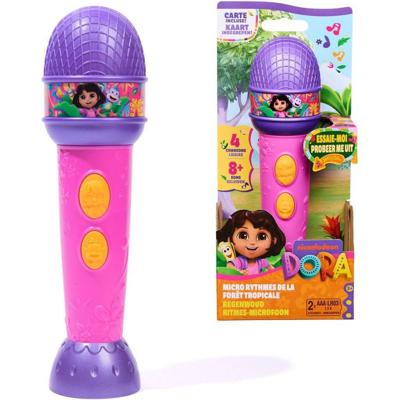 Dora Microfoon + Geluid Paars/Roze Dora Microfoon + Geluid Paars/Roze