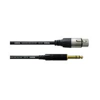 Cordial CFM0.3FV Intro verloopkabel XLR female - 6.3mm TRS jack 0.3m - thumbnail