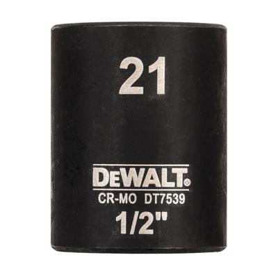 DeWALT DT7539 Krachtdop 1/2" kort | 21mm