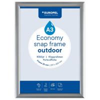 Europel clicklijst Economy, waterdicht, lijst 25 mm, ft A3, zilver - thumbnail