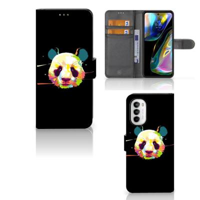 Motorola Moto G52 | Moto G82 Leuk Hoesje Panda Color Motorola Moto G52 | Moto G82 Leuk Hoesje Panda Color