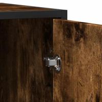 Dressoir 92x35x76 cm bewerkt hout gerookt eikenkleurig - thumbnail