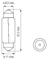 Bosma Buislampje 12v 10w - thumbnail