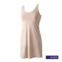 Gladde onderjurk microfiber - 79090 - wit - zwart - huidskleur - thumbnail