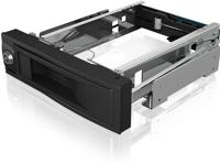 ICY BOX 3,5 inch harde schijven, wissellijst voor 5,25 inch sleuf, stroomschakelaar, slot, hot-swap, status, led, SATA III, zwart - thumbnail