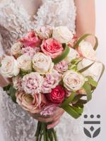 Pastel plus bruidsboeket - Goud - thumbnail