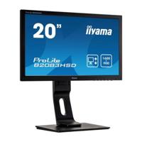 iiyama ProLite B2083HSD - 20 inch - 1600x900 - DVI - VGA - Zwart - thumbnail