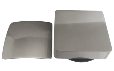 Knop/plug Badoverloop Wiesbaden Inclusief Badvulfunctie Vierkant Geborsteld Staal