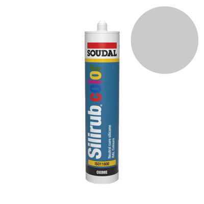 Soudal Silirub Color | Siliconenkit | Lichtgrijs Ral 7035 | 300 ml - 118489