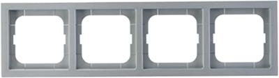 Busch-Jaeger 2CKA001754A4309 Frame Frame 4-voudig Future lineair Aluminium, Witaluminium (RAL 9006) 1 stuk(s)
