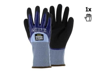 Safety Jogger Snijbestendige HPPE handschoen met dubbele nitril coating | Grijs/Blauw | Maat 9 - SW1654900
