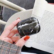 AirPods Pro / AirPods Pro 2 hoesje Marble series - hard case - Marble zwart - Schokbestendig - thumbnail