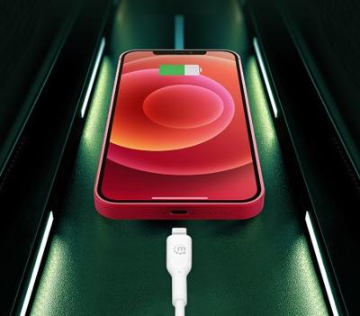 Manhattan 394505 USB-kabel USB-C stekker, Apple Lightning stekker 0.50 m Wit