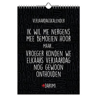Darum Verjaardagskalender A4 Darum Verjaardagskalender A4