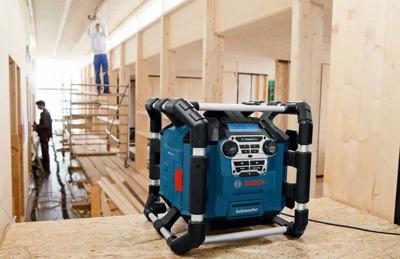 Bosch Blauw GPB 18V-5 C | Bouwradio | met batterijen (AA), in doos, zonder accu&apos;s en lader - 06014A4000