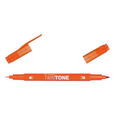 Tombow • twintone dual-tip brushpen carred orange
