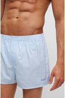 Hugo Boss Boxers wijd 2-pack blue ruit-streep - thumbnail